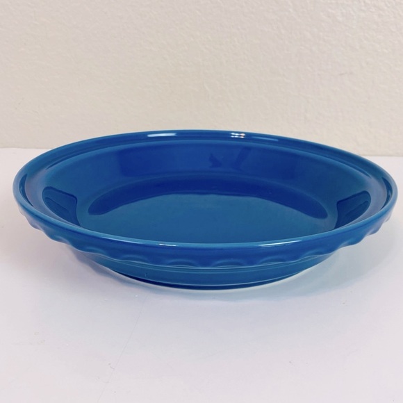 Homer Laughlin Cobalt Blue Fiesta Deep Dish Pie Baker 10” - Picture 2 of 5